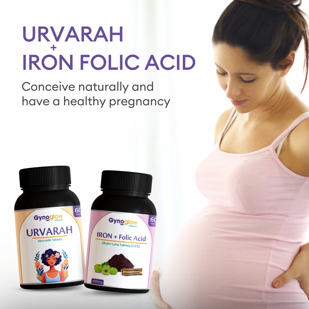 Urvarah + Iron Folic Acid - Conceive Naturally & Have a Healthy Pregnancy