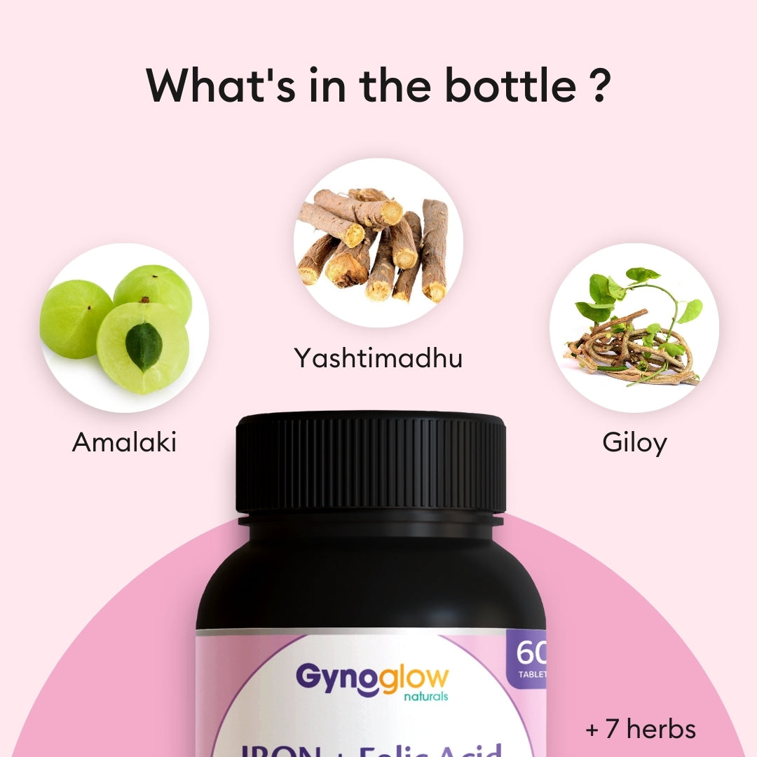 Iron - Folic - Boosts Haemoglobin & Oxygen Levels