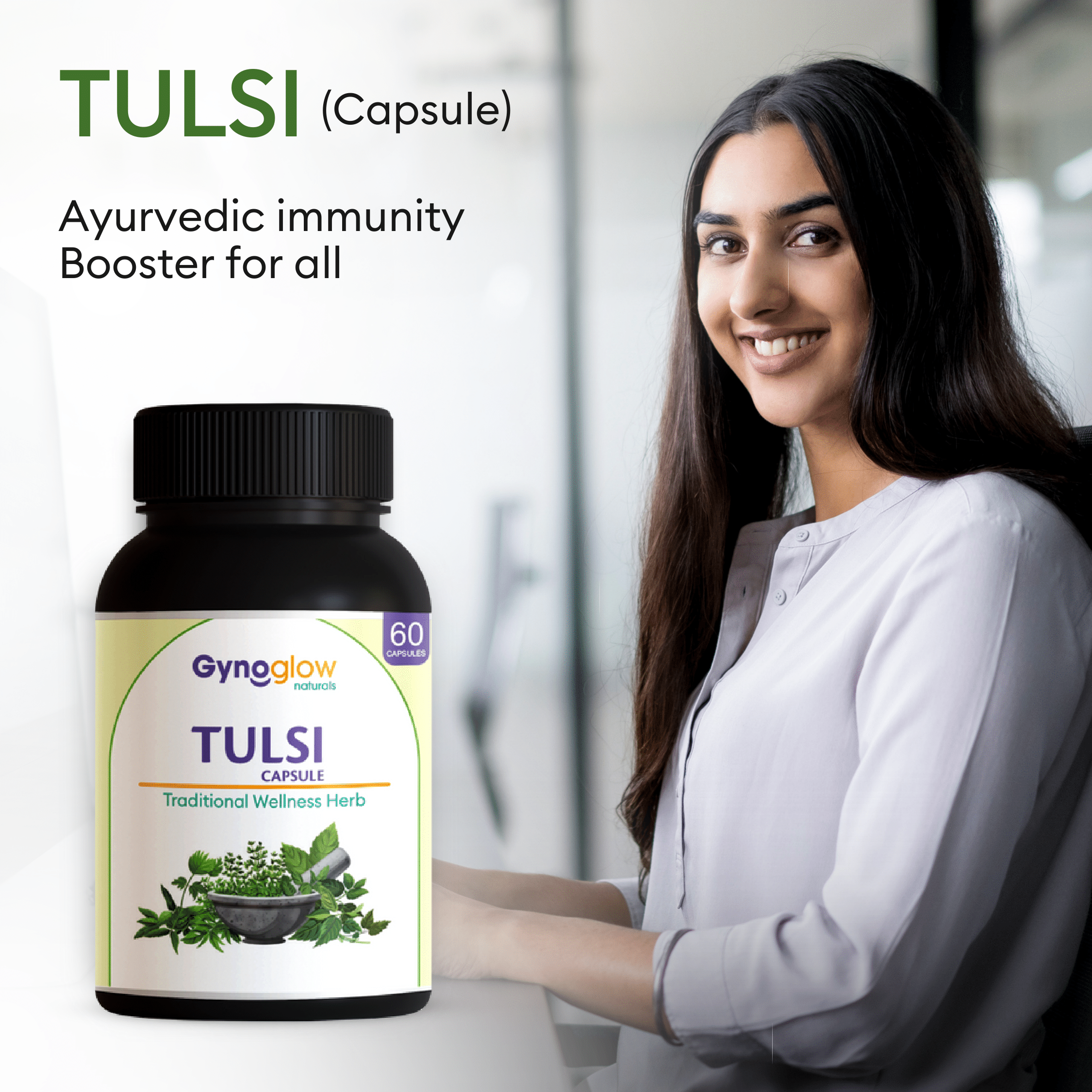 Tulsi(Capsule) - The power of Tulsi, packed for your busy life.