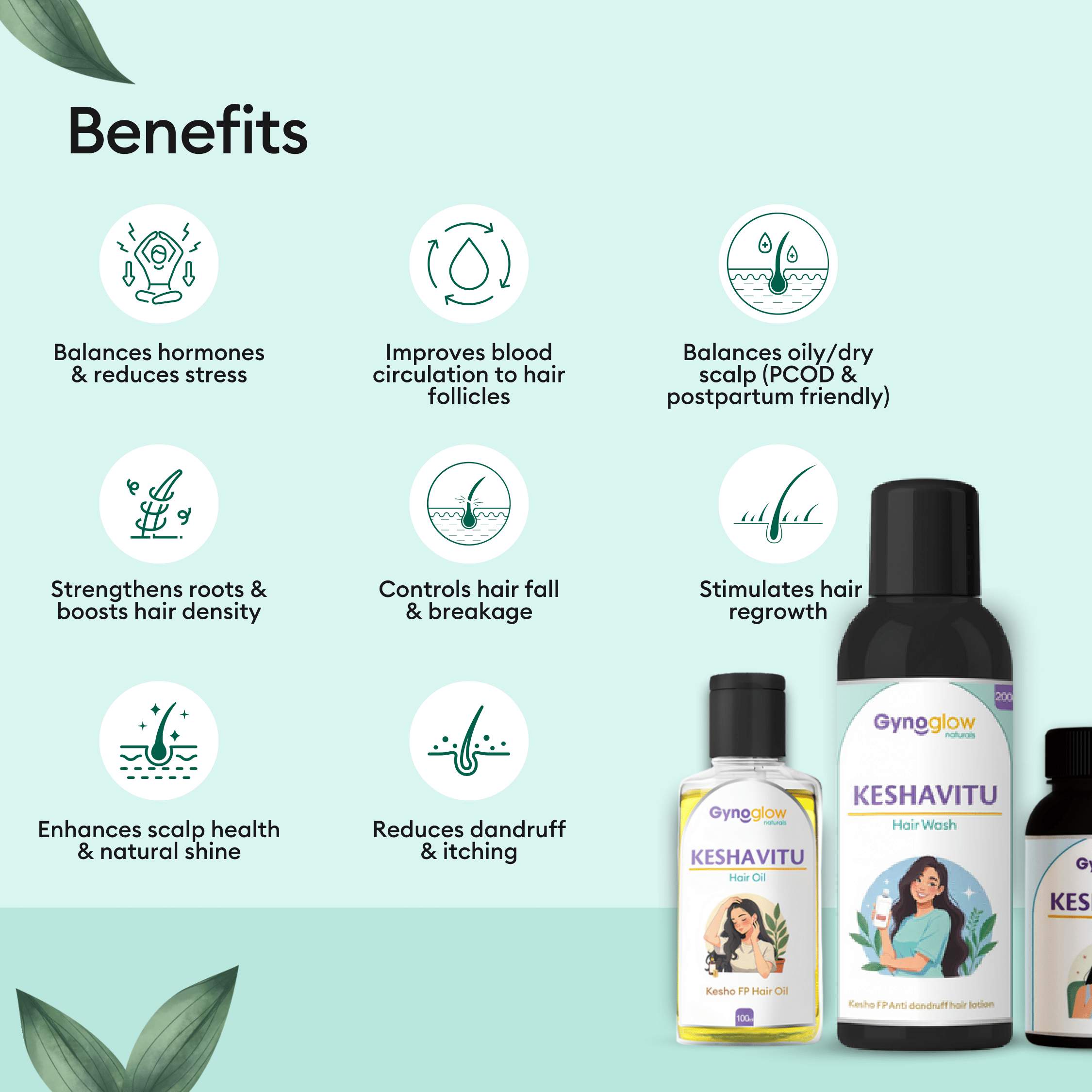 Keshavitu - Complete hair care for PCOD and postpartum hair fall